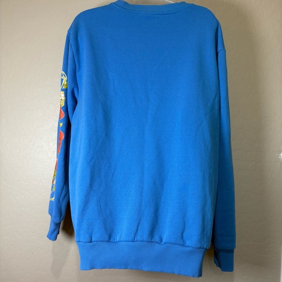 Blue Strawberry Shortcake Sweatshirt Crewneck Relaxed Cozy Fit - Picture 5 of 9